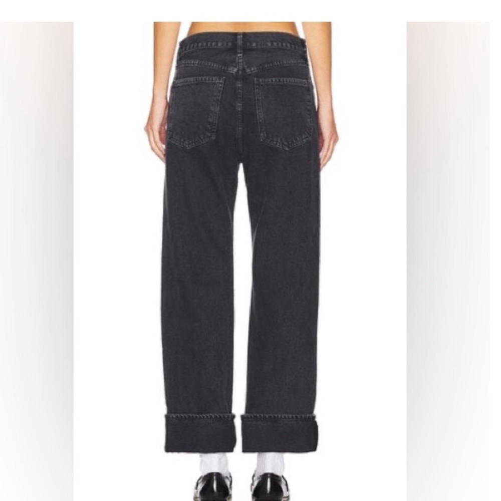 AGOLDE Fran Jeans Baggy Black Wash Size 32 - Picture 2 of 9